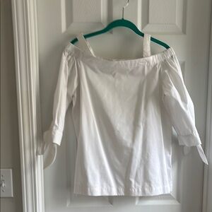 Tyler Boe White Off-Shoulder Blouse